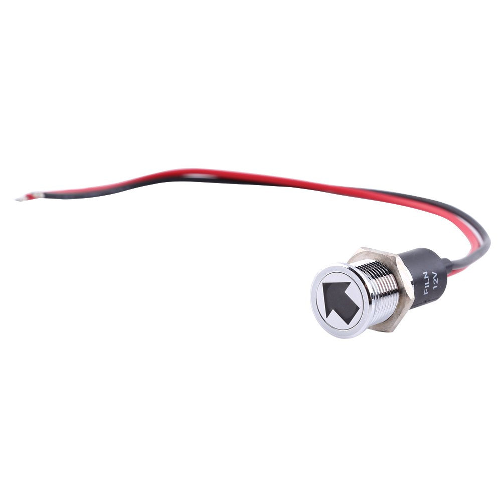 Ywbl-Wh 12V 14Mm Led Dash Panel Warning Fog Turn Light Indicator Bike Car Boat Lamp Red Blue Green