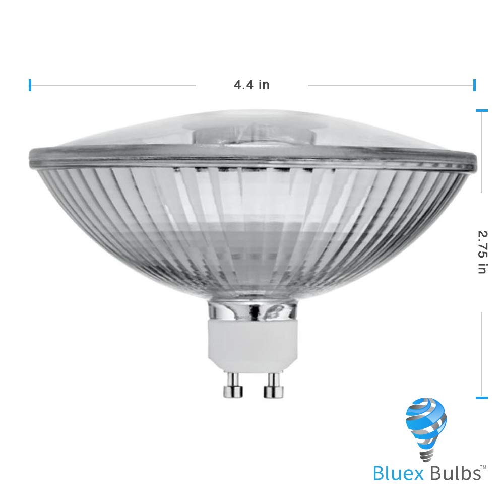 Bluex Bulbs 75W Halogen R111 Reflector 4 Pack - GU10 Base, Glass Cover, White Flood Light Bulbs for Landscape & Recessed Lighting