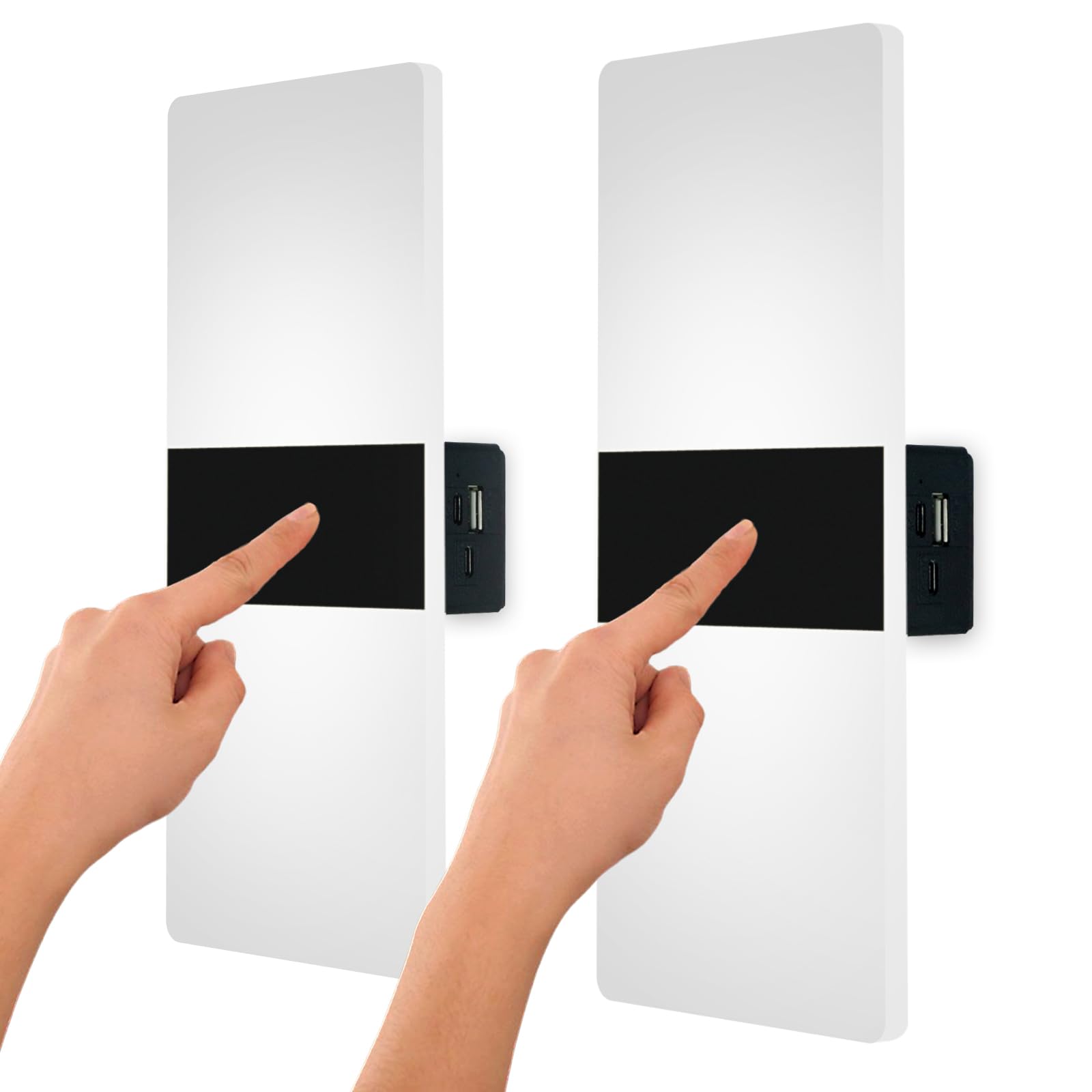 Ankboy Led Wall Sconces, Battery Operated Magnetic Wall Lamp, 3 Brightness, Cool White 6000K