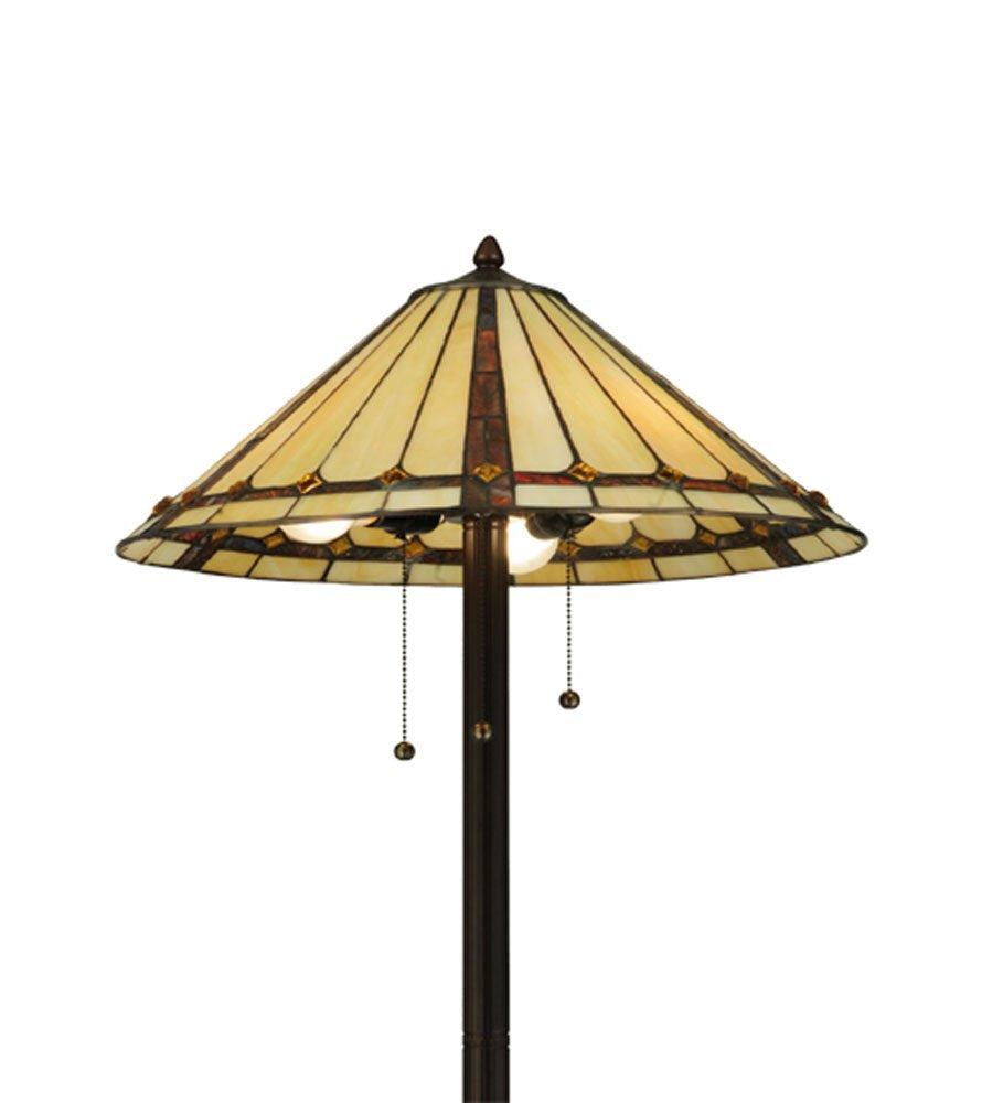 Meyda Tiffany Lighting 61in H Metal Mahogany Bronze Finish Model 130742
