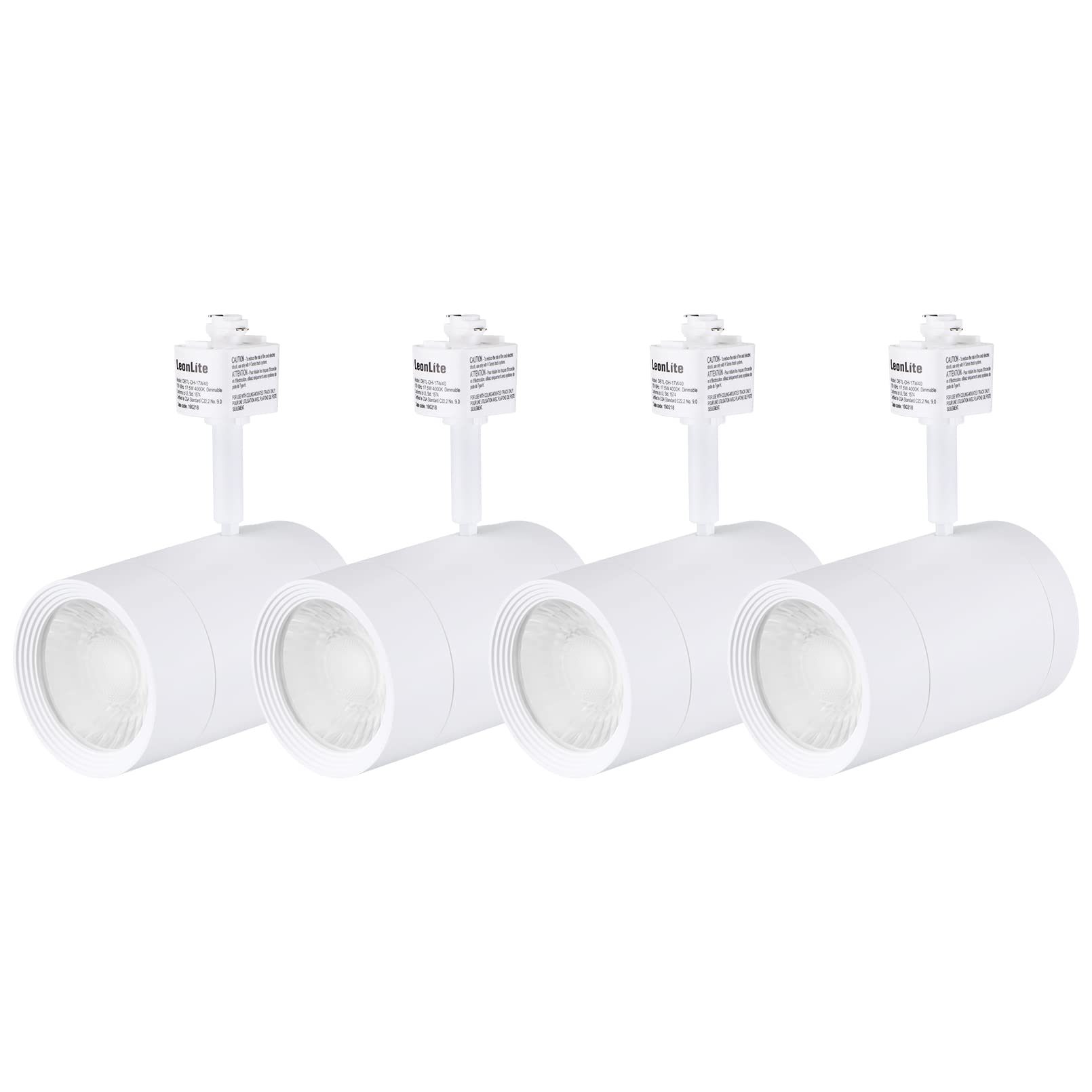 LEONLITE LED Track Lighting Heads, 17.5W, Dimmable, 1200LM, 3000K Warm White, 7.08 Inch, Model DBTL-D