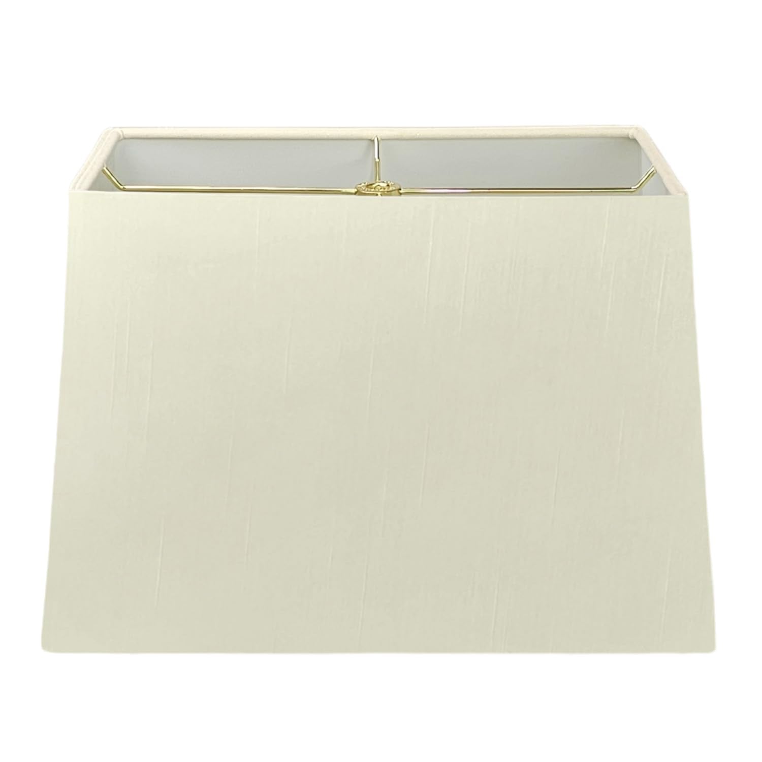 Royal Designs, Inc. Modern Rectangle Hardback Lampshade, HB-613-18EG, Eggshell, (8 x 16) x (10 x 18) x 12
