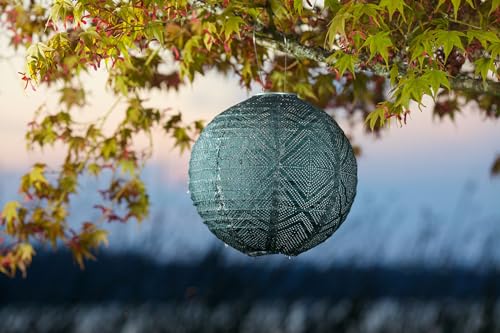 Allsop Soji Stella LED Solar Lantern, 12X12, Stainless Steel, Ink, Model 31407