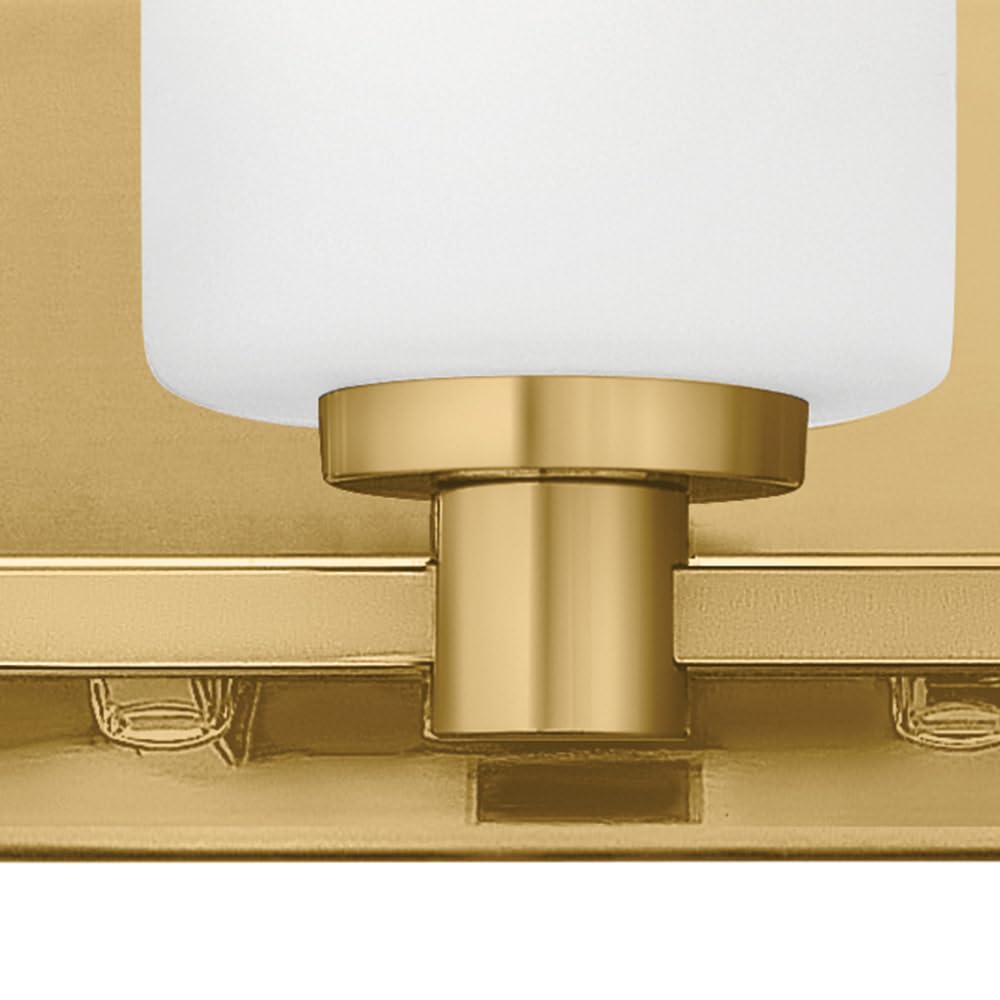 Hinkley Karlie Medium Three Light Vanity, Lacquered Brass