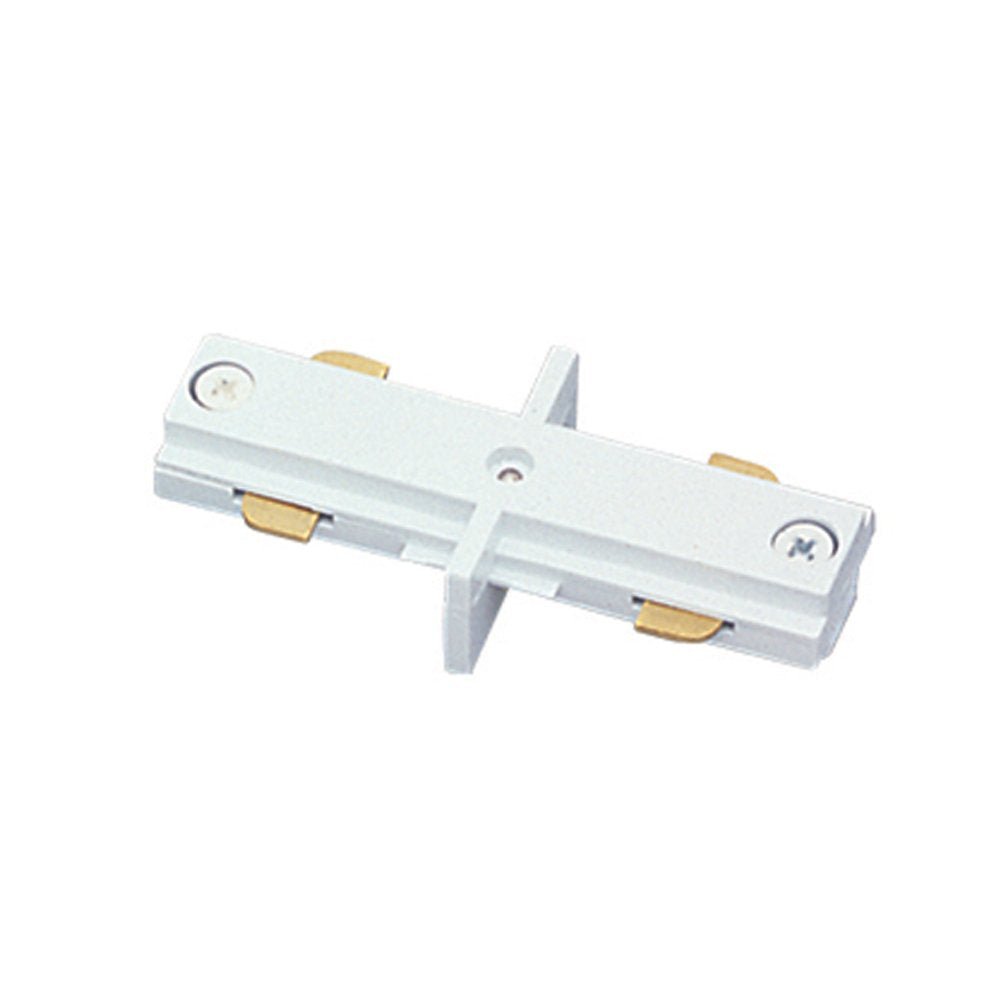 Jesco Lighting Mini I-Connector Accessory, LIJWH Model, 2-Wire Single Circuit Track, White Finish