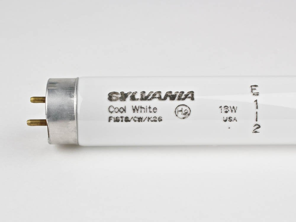 SYLVANIA F18T8CW 18W T8 Linear Fluorescent Tube, 4200K, 26 in - Energy Efficient Lighting for Home & Office