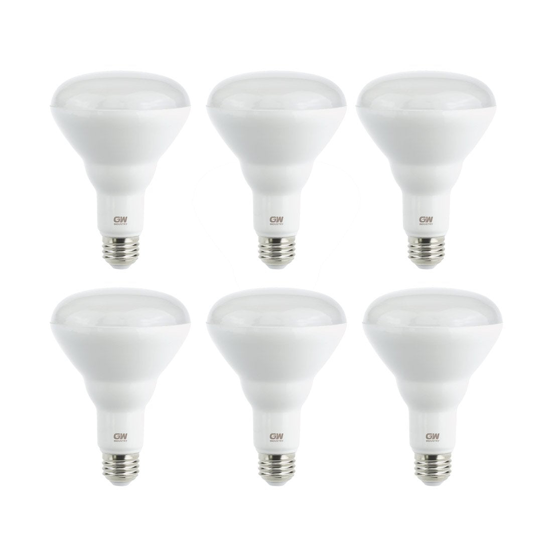 Gw Br30 Led Light Bulb, 9W (65W Equivalent),3000K (Soft White), Dimmable, Medium Screw Base (E26), 660 Lumens, 6-Pack, Etl Listed