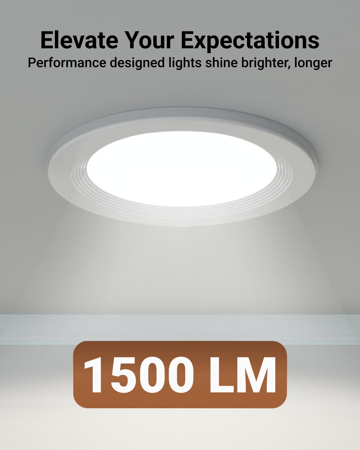 Sunco 12 Pack 6 Inch Led Recessed Light With Night Light, Flush Mount Ceiling Light, Baffle Trim Slim Can Lights, 1500 Lm, Selec