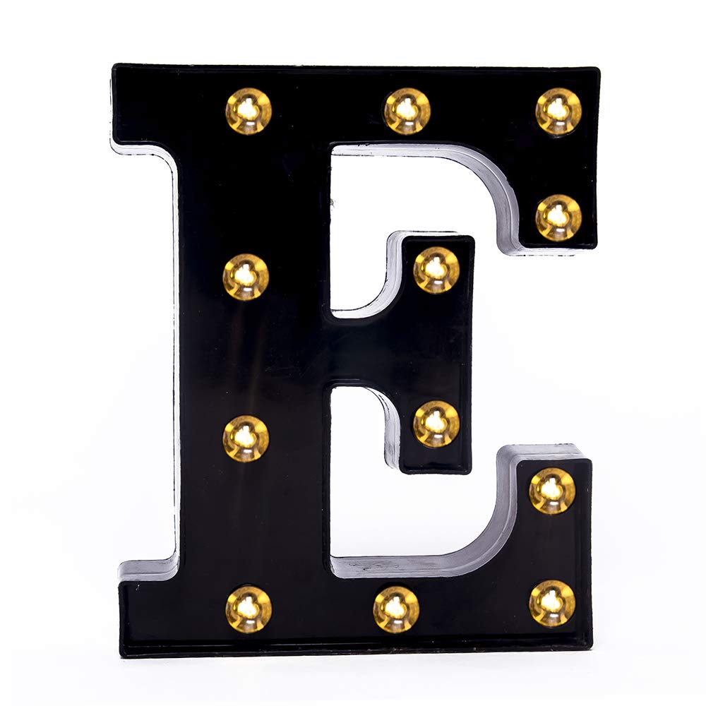 Foaky Black LED Marquee Number Lights Sign Light Up Marquee Number Lights Sign for Night Light Wedding Birthday Party Battery Po
