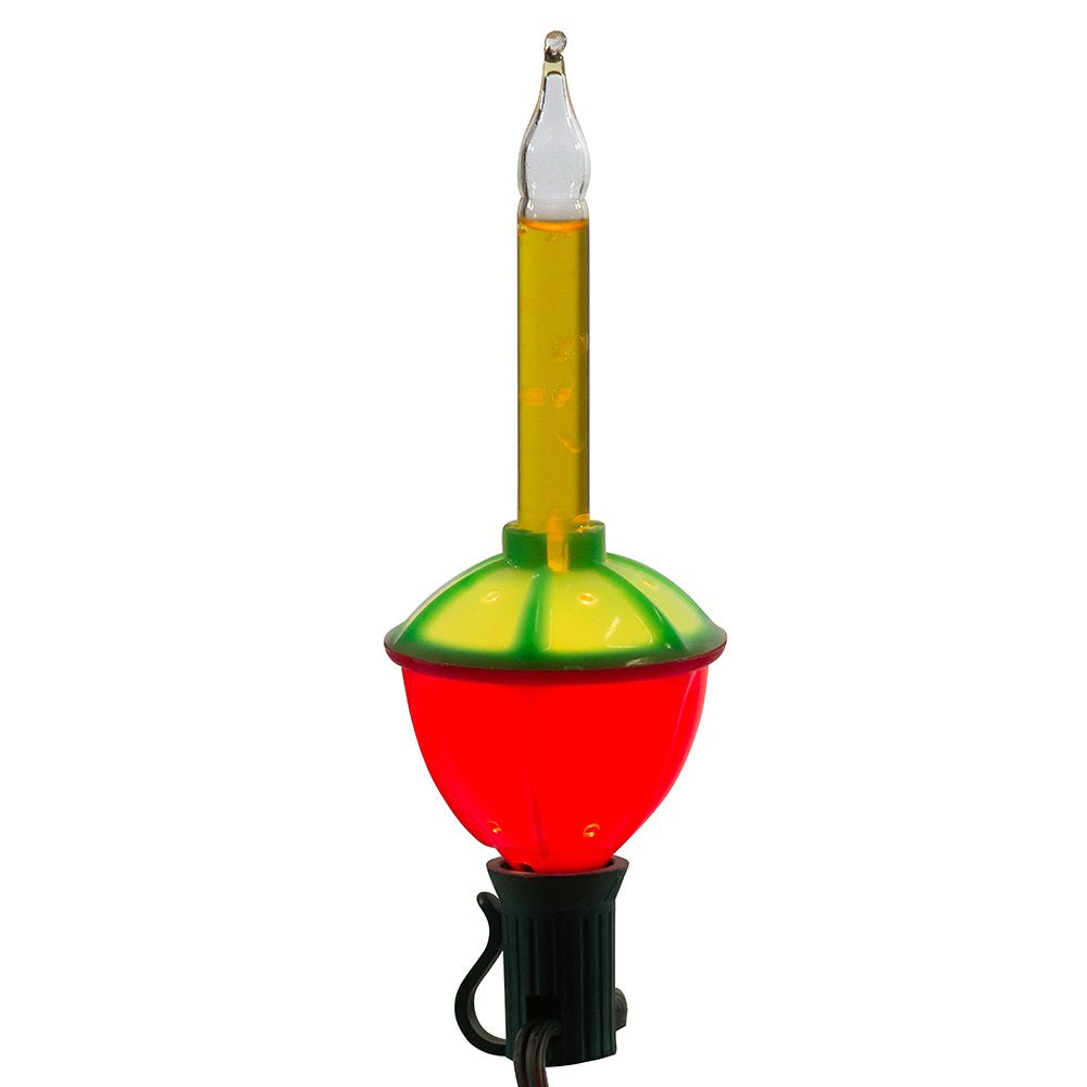 Kurt S. Adler 7-Light Bubble Light Set - 15ft Multicolor Glass Holiday Decor UL1002