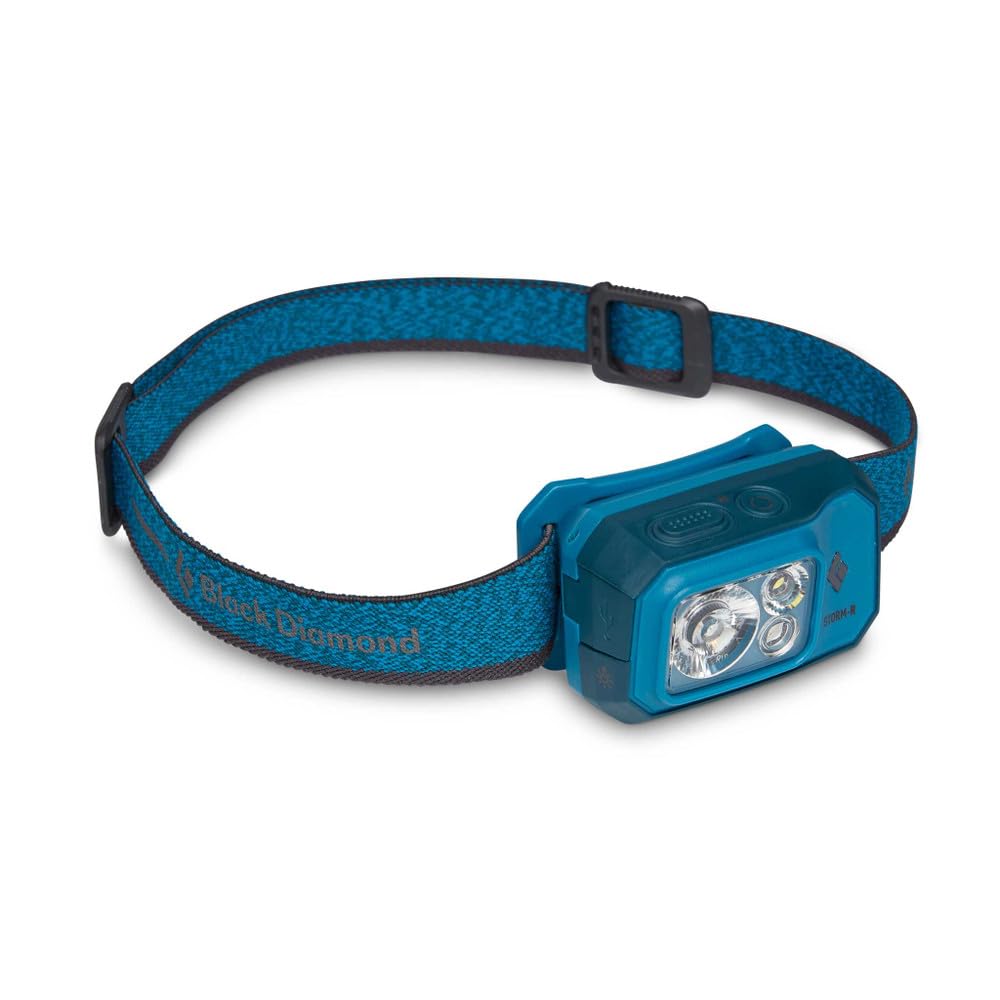 BLACK DIAMOND Storm 500-R Headlamp, Fiberglass, One Size, Azul, Model BD620675