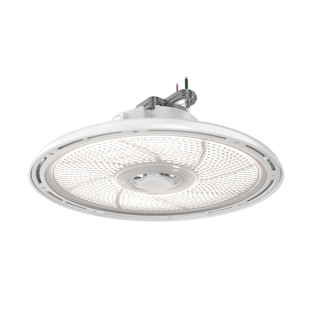 Lithonia Lighting REBL Round High Bay LED Light, 24,000/27,000/30,000 Adjustable Lumen Output, 3500K/4000K/5000K Switchable Whit