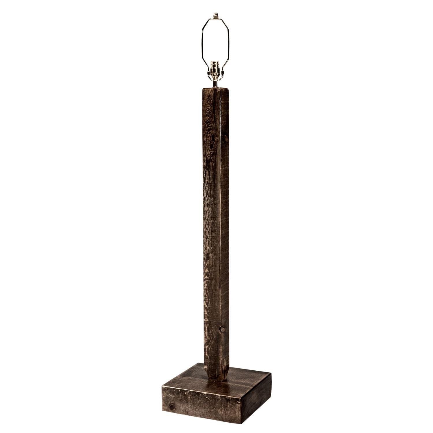 Montana Woodworks Floor Lamp, Wood Material, 11inL x 13inW x 61inH, Early American Color, Model MWHCFLSL