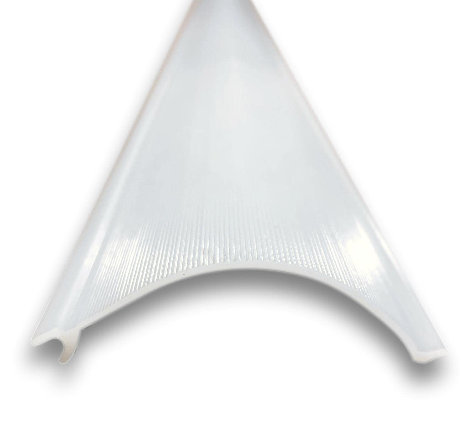 Beam Lighting Under Cabinet Light Cover Replacement | White Ribbed Acrylic Diffuser (For Uc8, 18'')