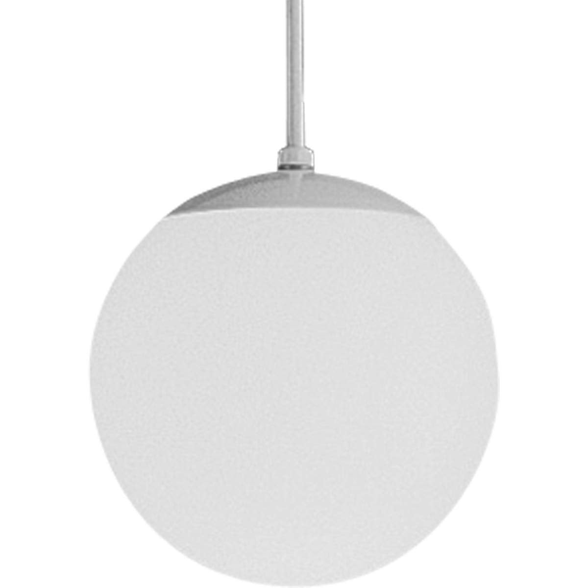 Progress Lighting P4401-29 Opal Cased Globes Provide Evenly Diffused Illumination White Cord, Canopy And Cap, Satin White 8-Inch