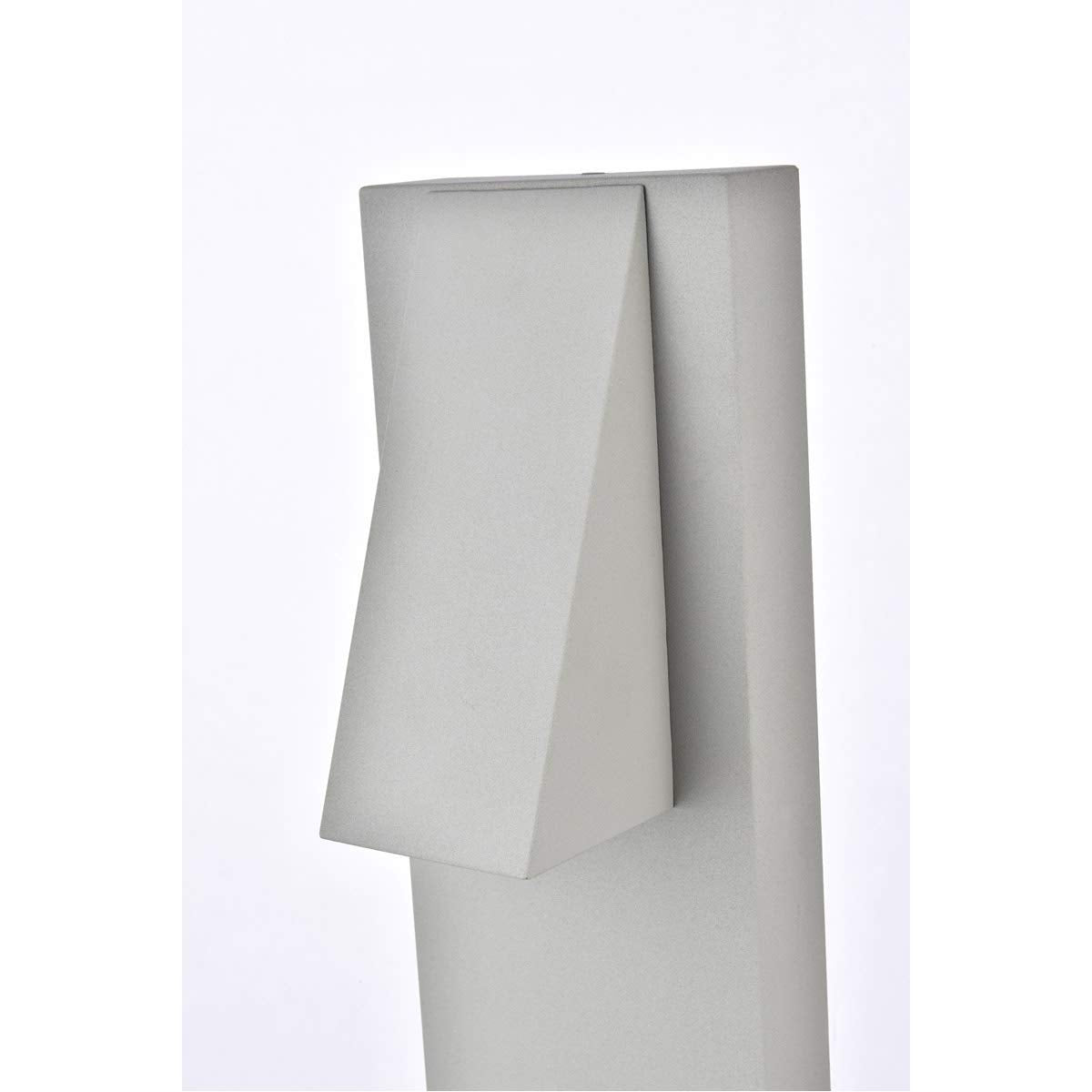 Living District Raine 1-Light Modern Aluminum LED Wall Sconce in Silver
