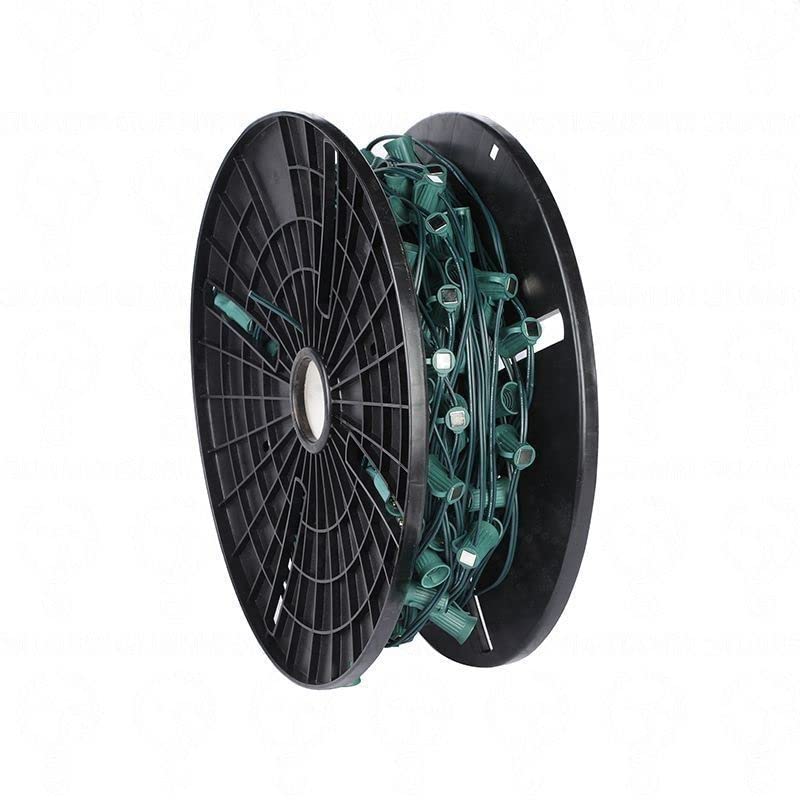 HLO Lighting Magnetic Christmas Light Stringer, E12 Magnetic Sockets, 500ft SPT-1 Wire, C7 Green, Model 1490379