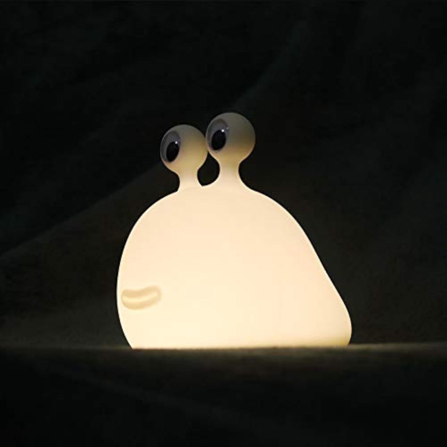 MUID Slug Night Light - Touch Sensor Silicone Lamp for Bedroom, Nursery, Kids - Model H-L-14, Soft Squishy Design, Cute Animal, Slug Color