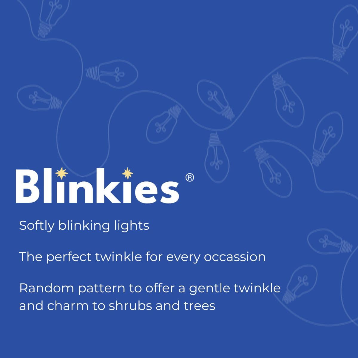 Blinkies - Soft White Blinking Christmas Lights - Non-Programmed And Relaxing Blinking Lights, 36 Foot Strands, 2 Per Package 12