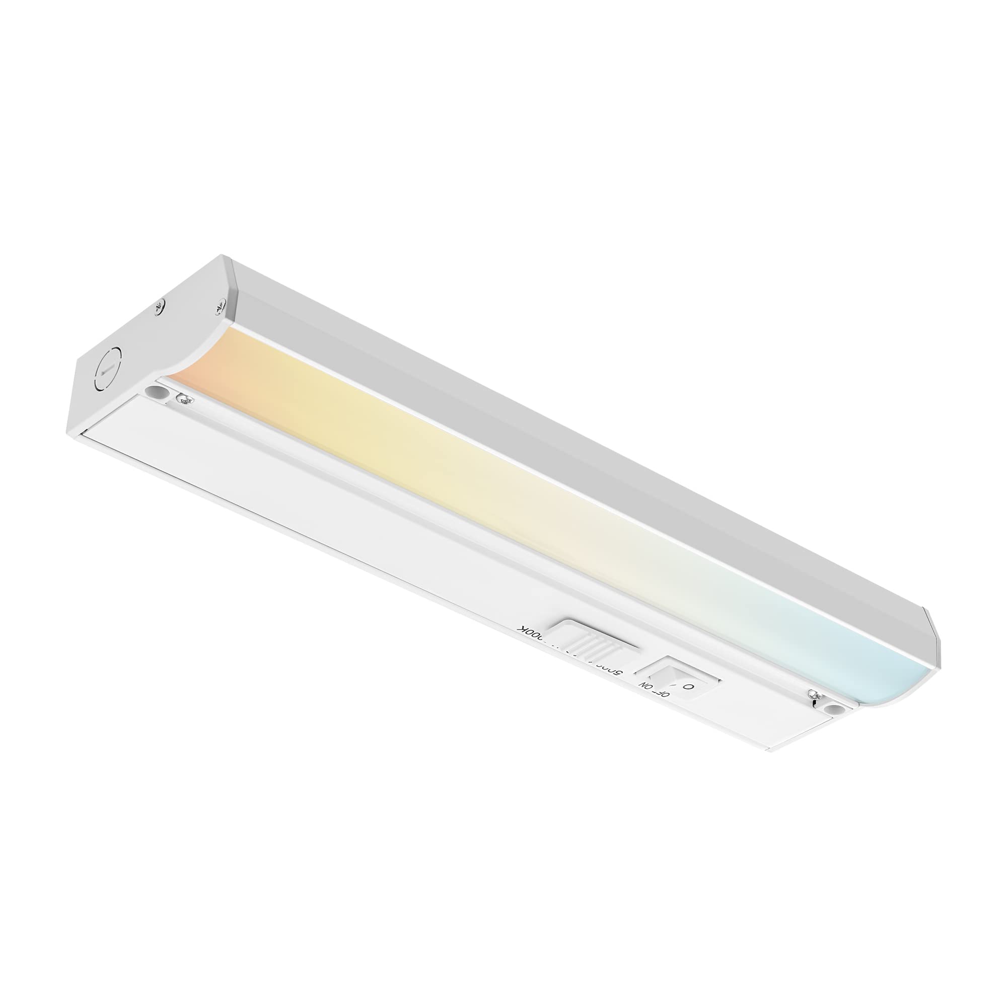 Parmida LED Under Cabinet Light, 10 Inch, 6.5W, Dimmable, 3000K/4000K/5000K, ETL Listed, White Finish,