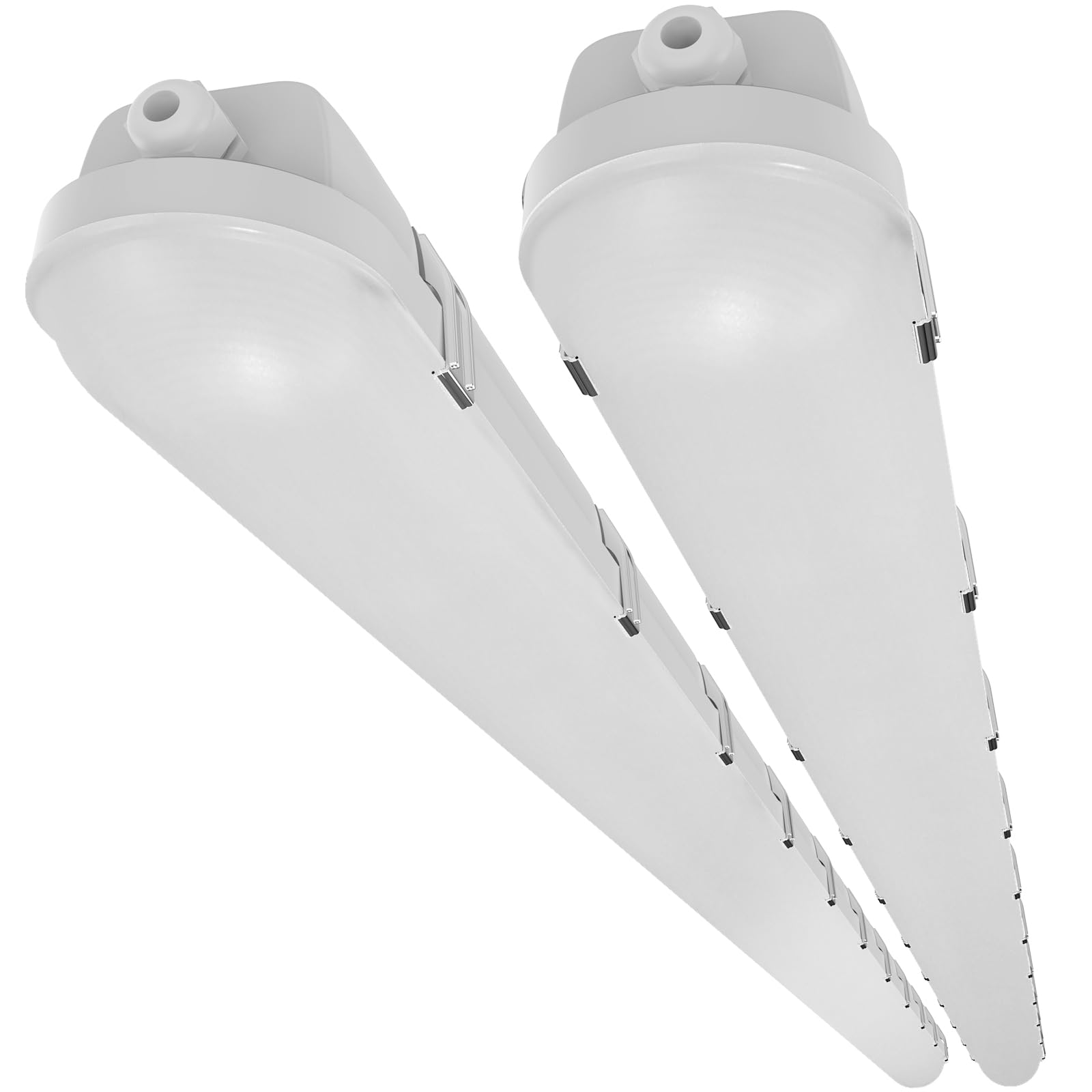 HYPERLITE 8FT LED Vapor Tight Light Fixture, 15600LM IP66 Waterproof Led Vapor Proof Light Fixture, 120W/100W/80W, 120-277V Dimm