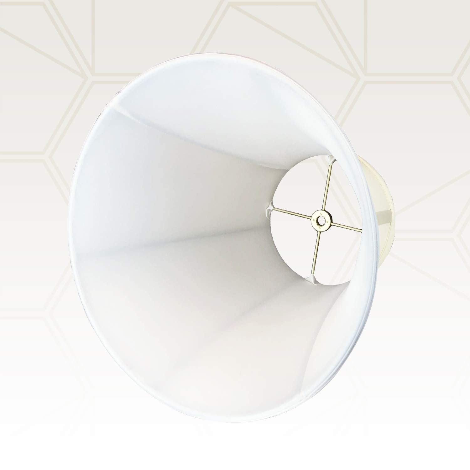 Royal Designs, Inc. True Bell Lamp Shade - Faux Silk - 6.5 x 12 x 10.5 - Eggshell - Model BSO-704-12EG
