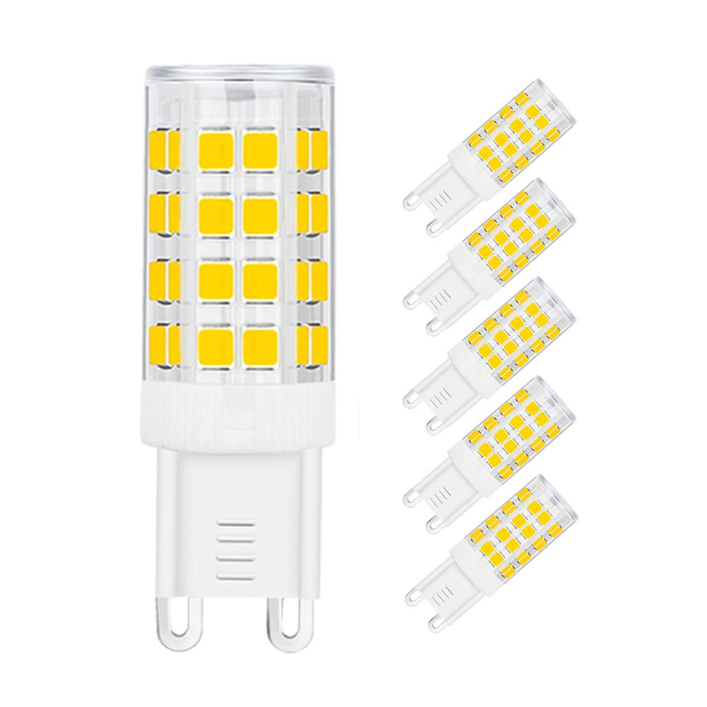 SumVibe G9 LED Bulb 5W, 420LM, Daylight White 6000K, G9 Base, Non-Dimmable, 6-Pack