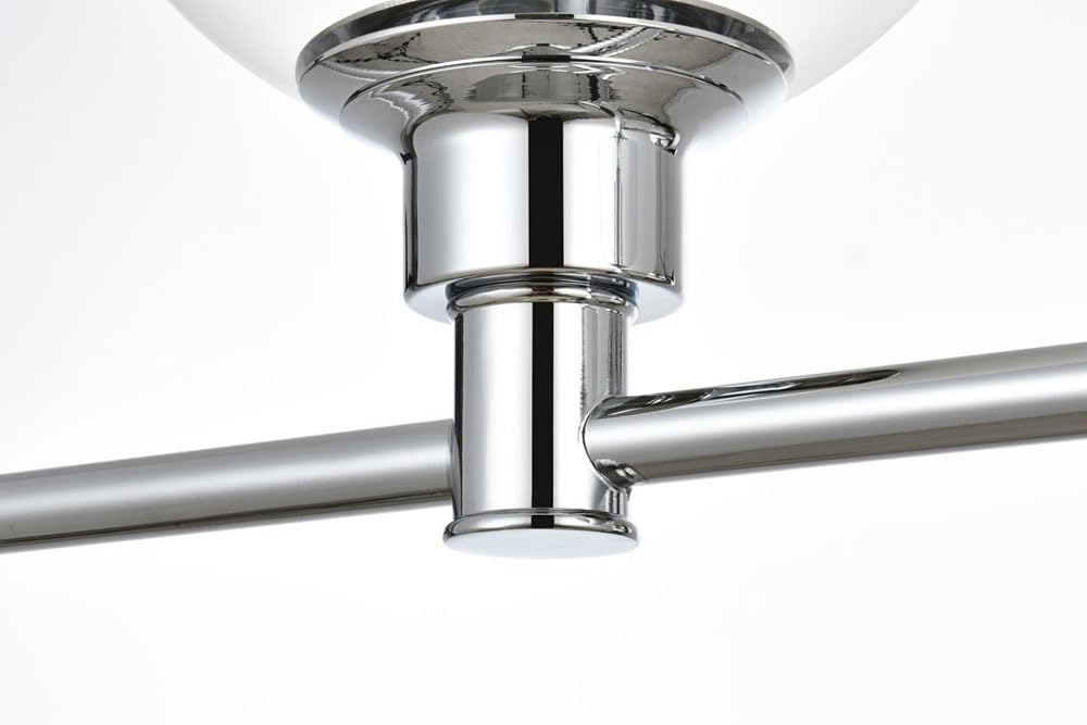 Living District Jaelynn 4-Light Iron & Glass Bath Sconce in Black/Clear