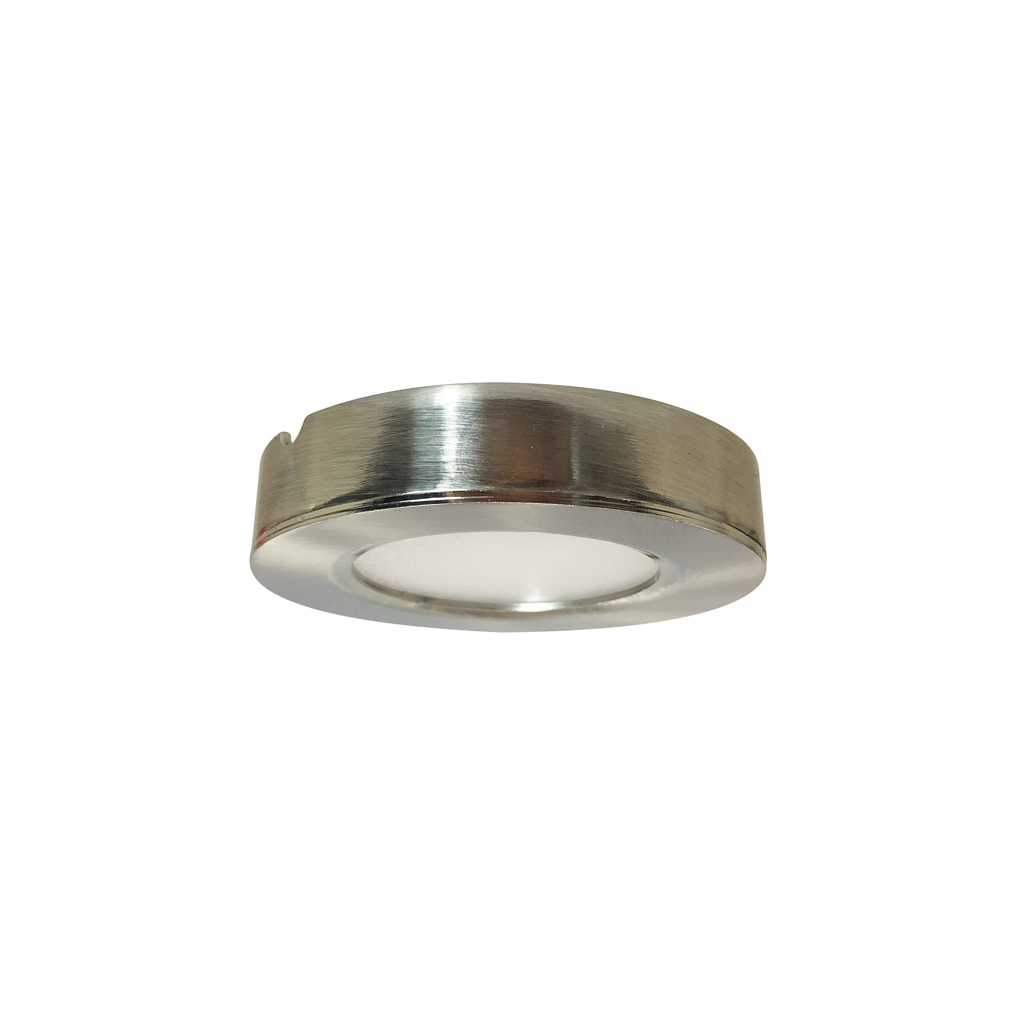 Nora NMP2-LED27BN 24V Josh LED Puck Light, Recessed or Surface Mounted (Brushed Nickel, 2700K)