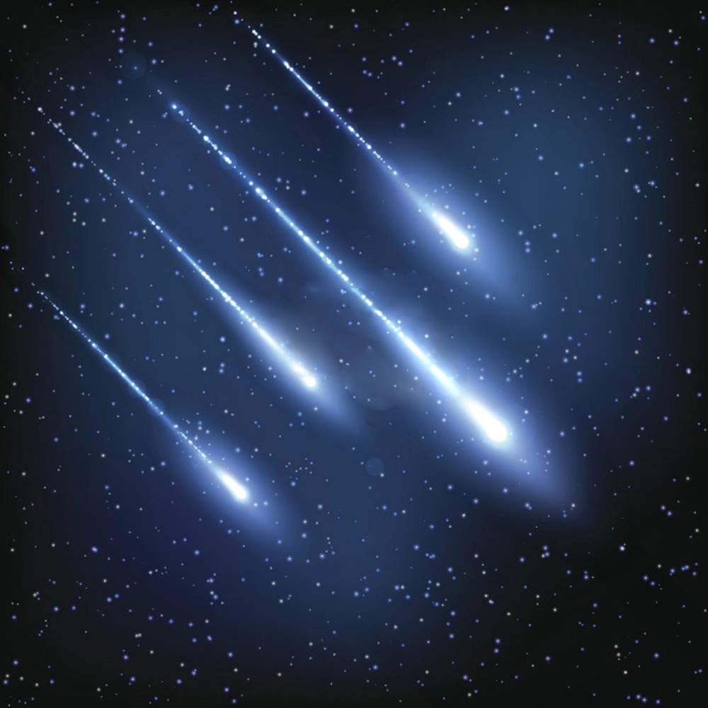 AMKI 96pcs*0.04in*13.1ft Pure White Meteor Shooting Stars Effect Fiber Optic Lights Kit,12 Holes LED Meteor Light Engine with Bl