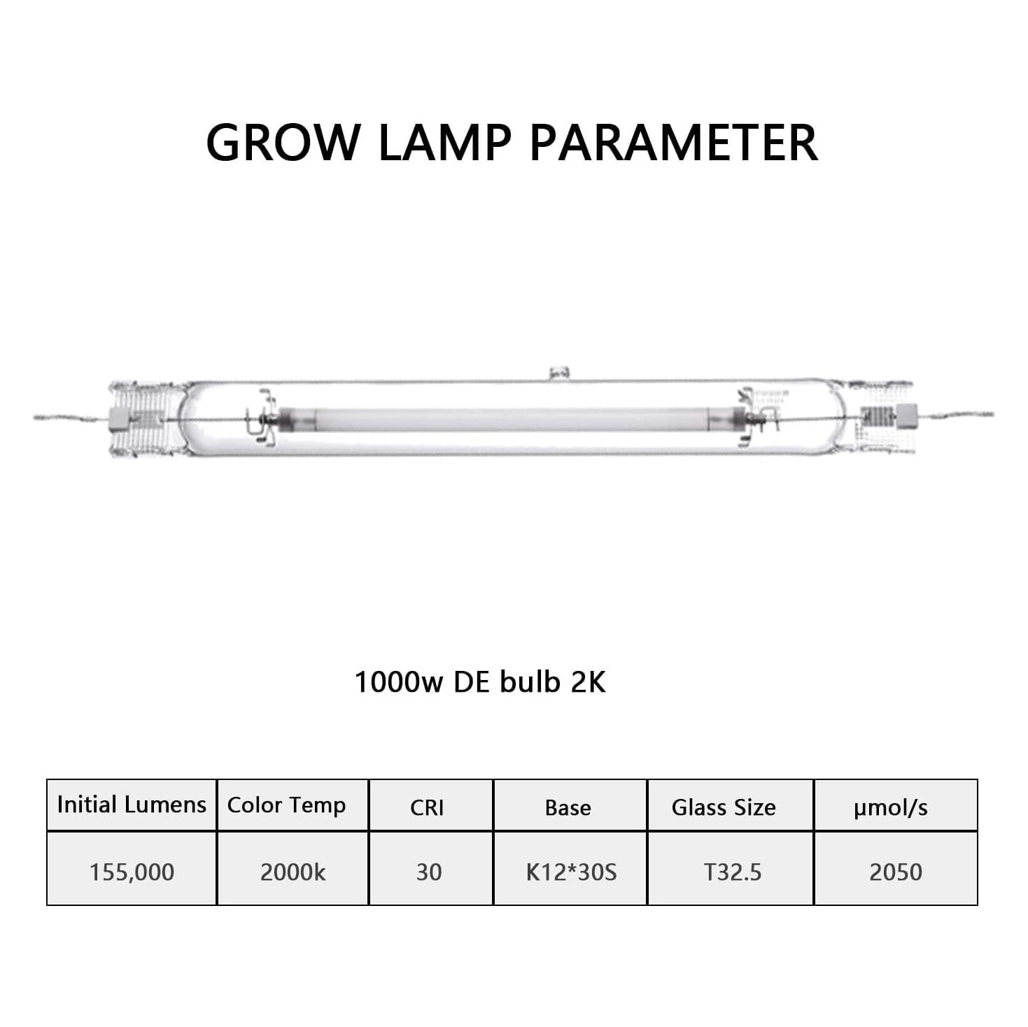 Generic Raylux 1000W DE HID Grow Light System, Aluminum Open Style Reflector, Silver with Controller Port