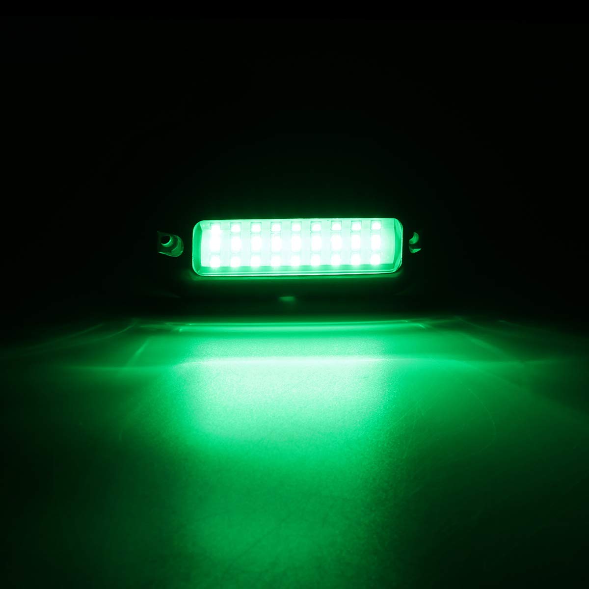 Kawell Underwater Boat Lights 27 LED Waterproof IP68 Stainless Steel 2 Pack Green