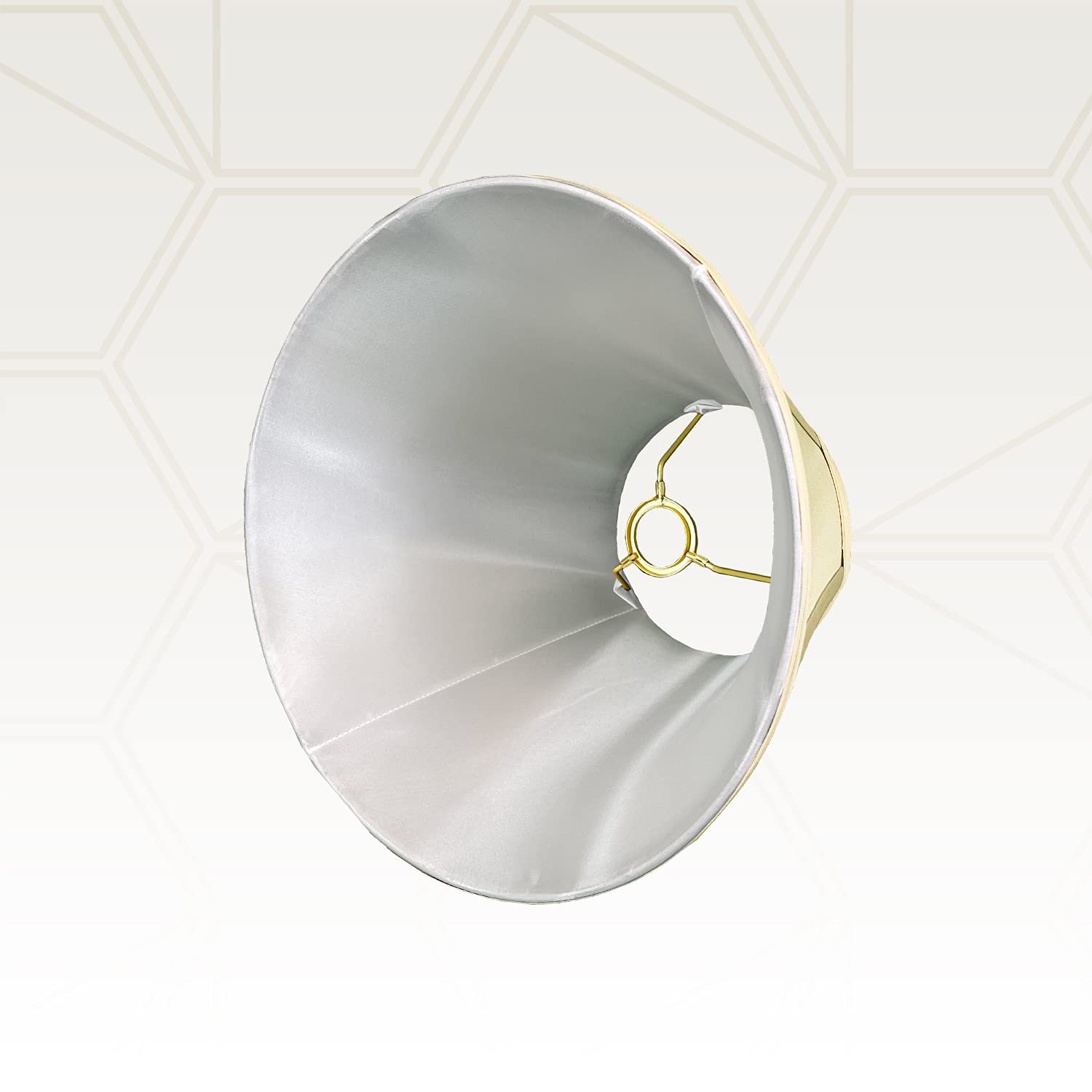 Royal Designs Deep Empire Lamp Shade, Eggshell, 5 X 10 X 8, Uno Floor Lamp, Bs-707U-10Eg