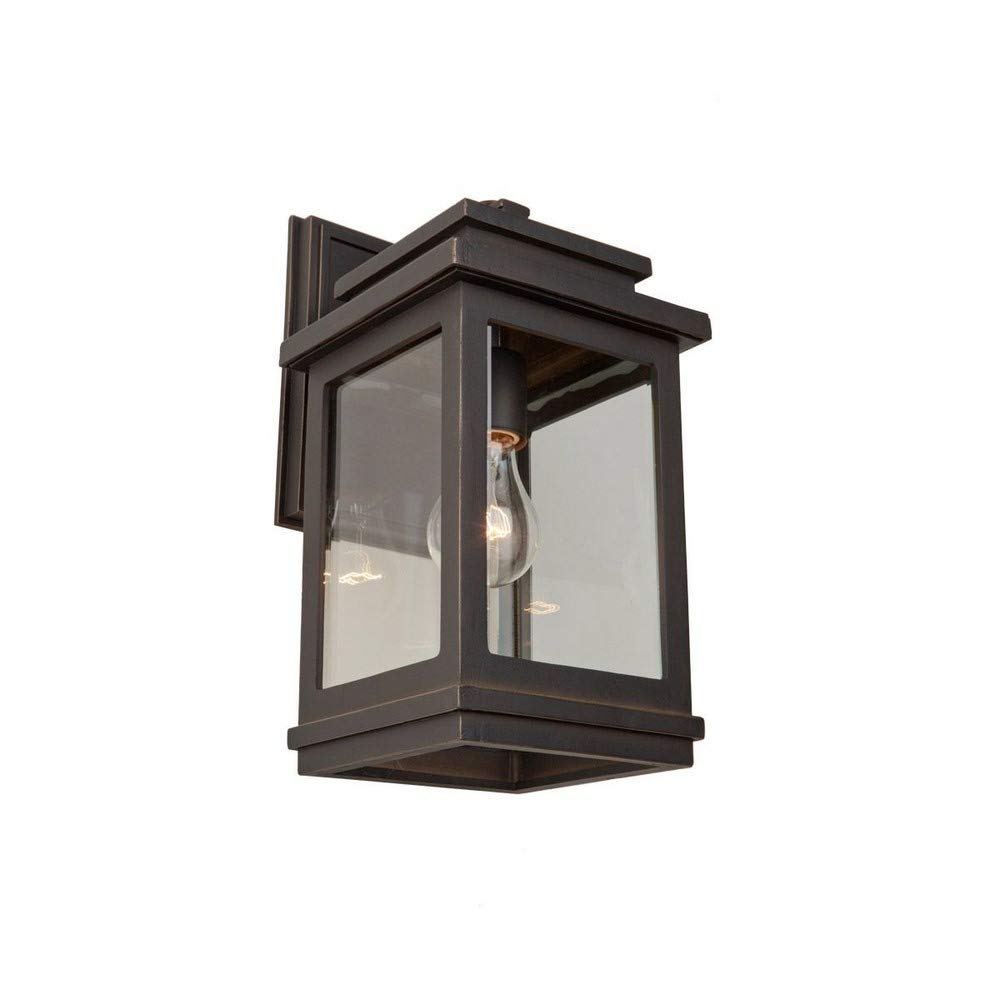 Art Craft Lighting Fremont Outdoor Wall Sconce, Aluminum, 16inx9inx10.5in, Oil-Rubbed Bronze, Model AC8390ORB