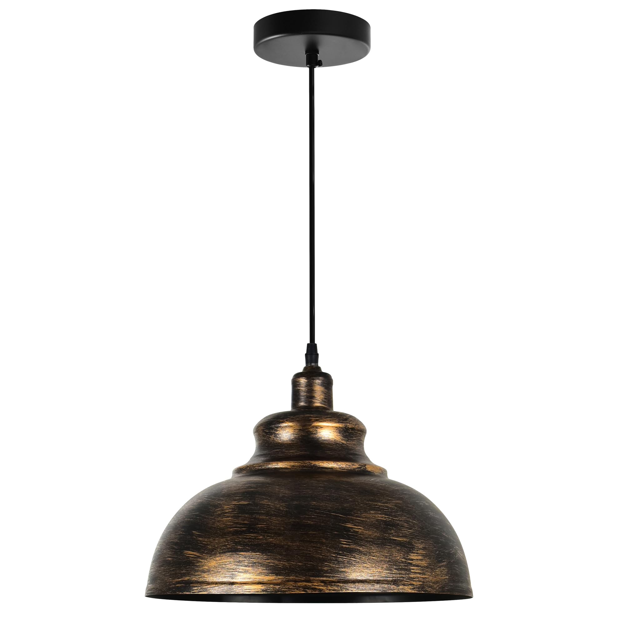 CWI Lighting Vogel 1 Light Down Pendant, Antique Copper Finish, Model 9612P15-1-128, Metal Construction