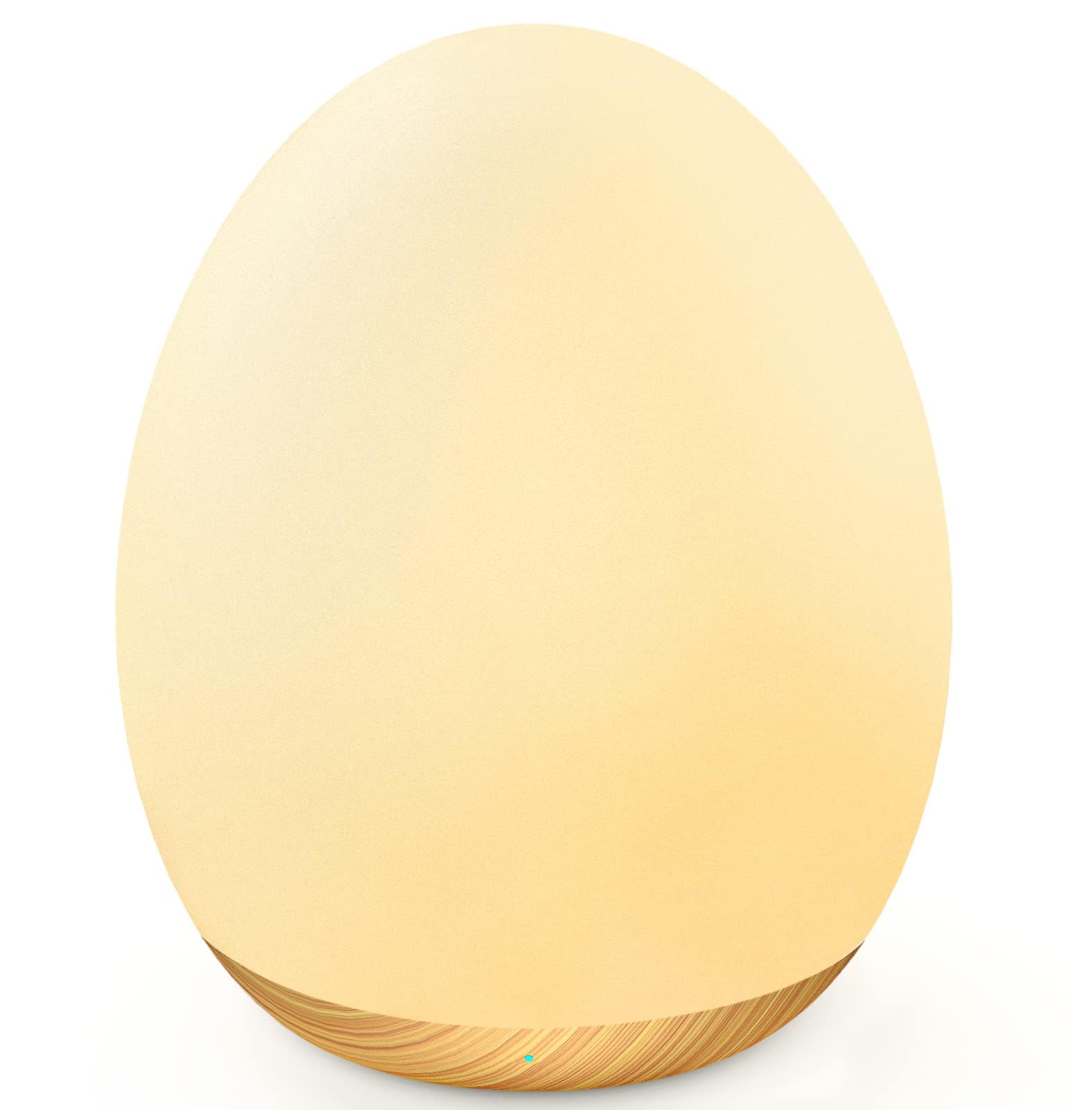 MediAcous Night Light for Kids, 7 Color Changing, Dimmable, Rechargeable, Touch Control, Wood Grain