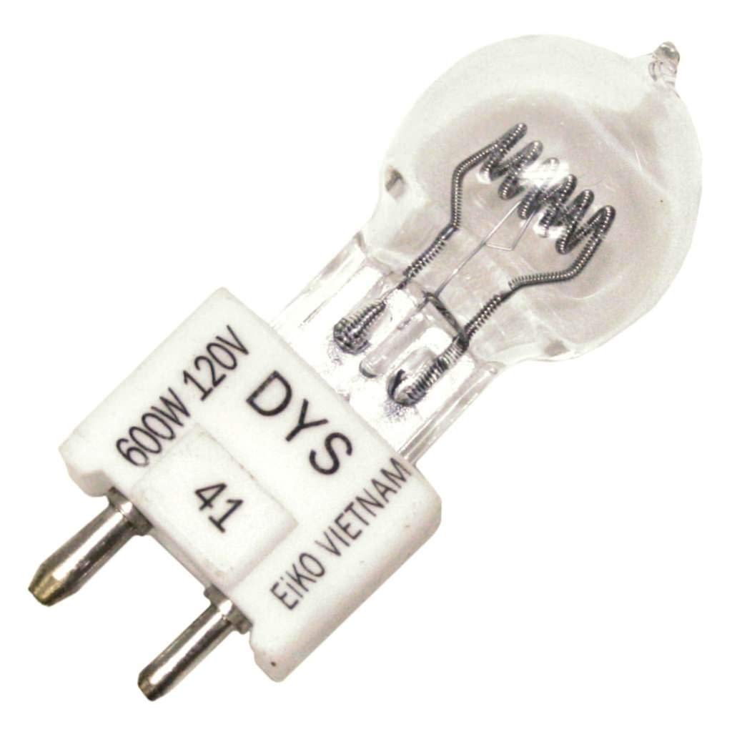 Eiko Halogen Bulb T-6 Gz9.5 Base 120V/600W - Tungsten, As Shown