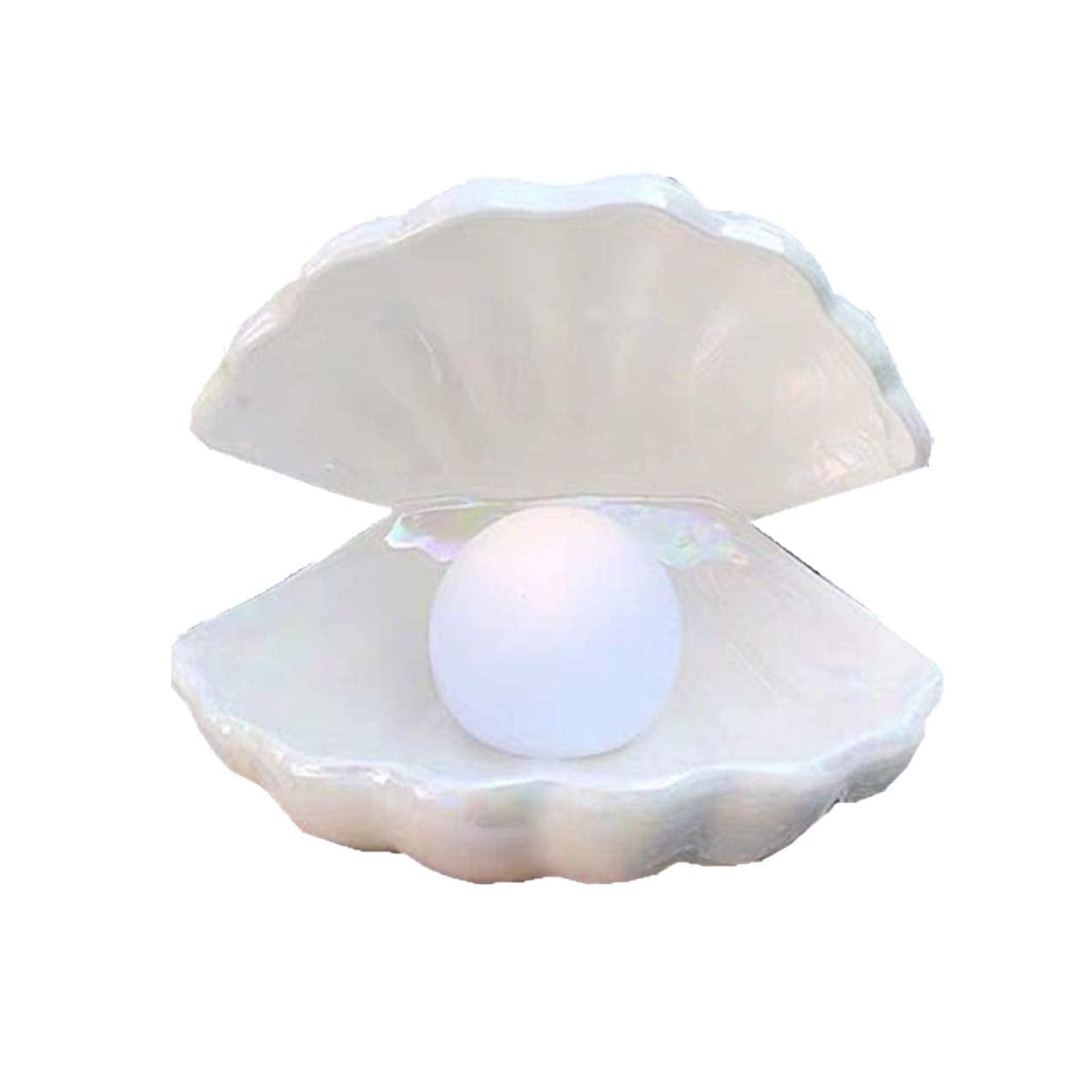 Binaryabc White Shell Pearl Led Night Light - Portable Tabletop Lamp, Christmas Gift
