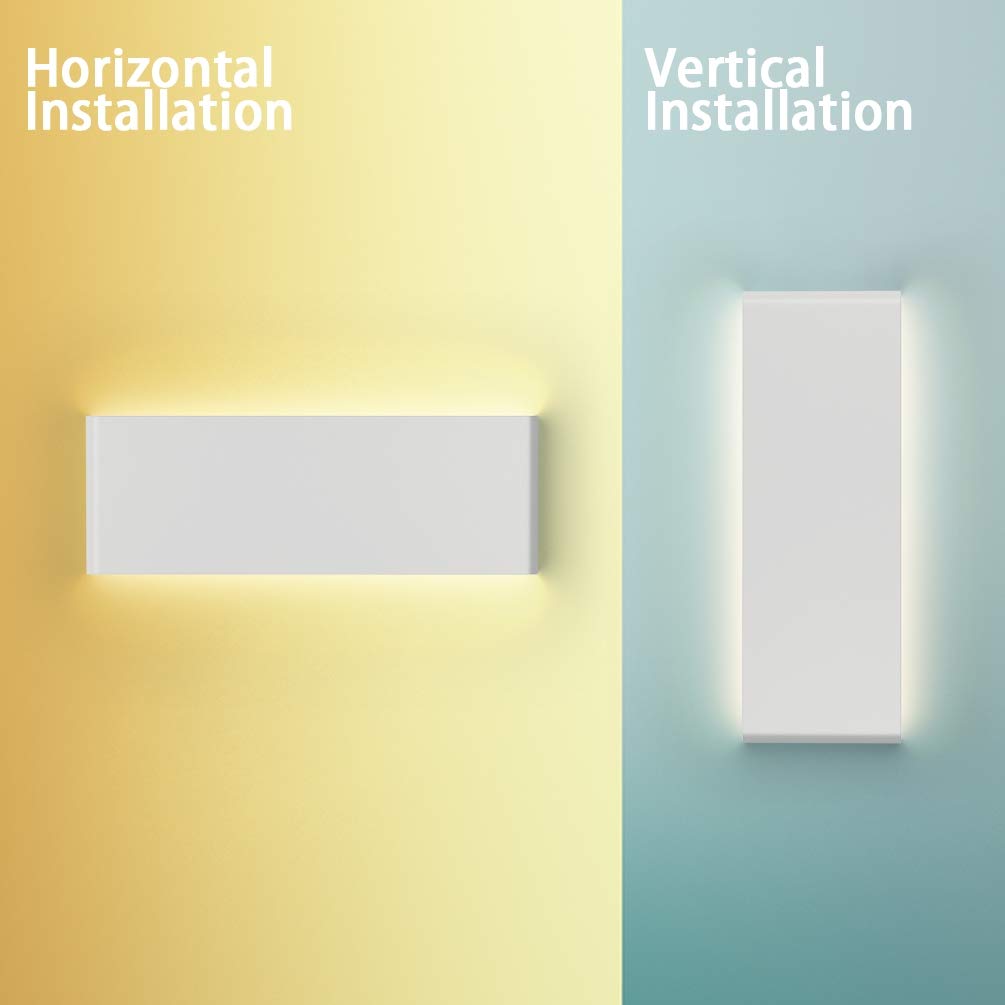 Aipsun 15.75In Matte White Modern Vanity Light Up And Down Led Vanity Light For Bathroom Wall Lighting Fixtures (Neutral White 4