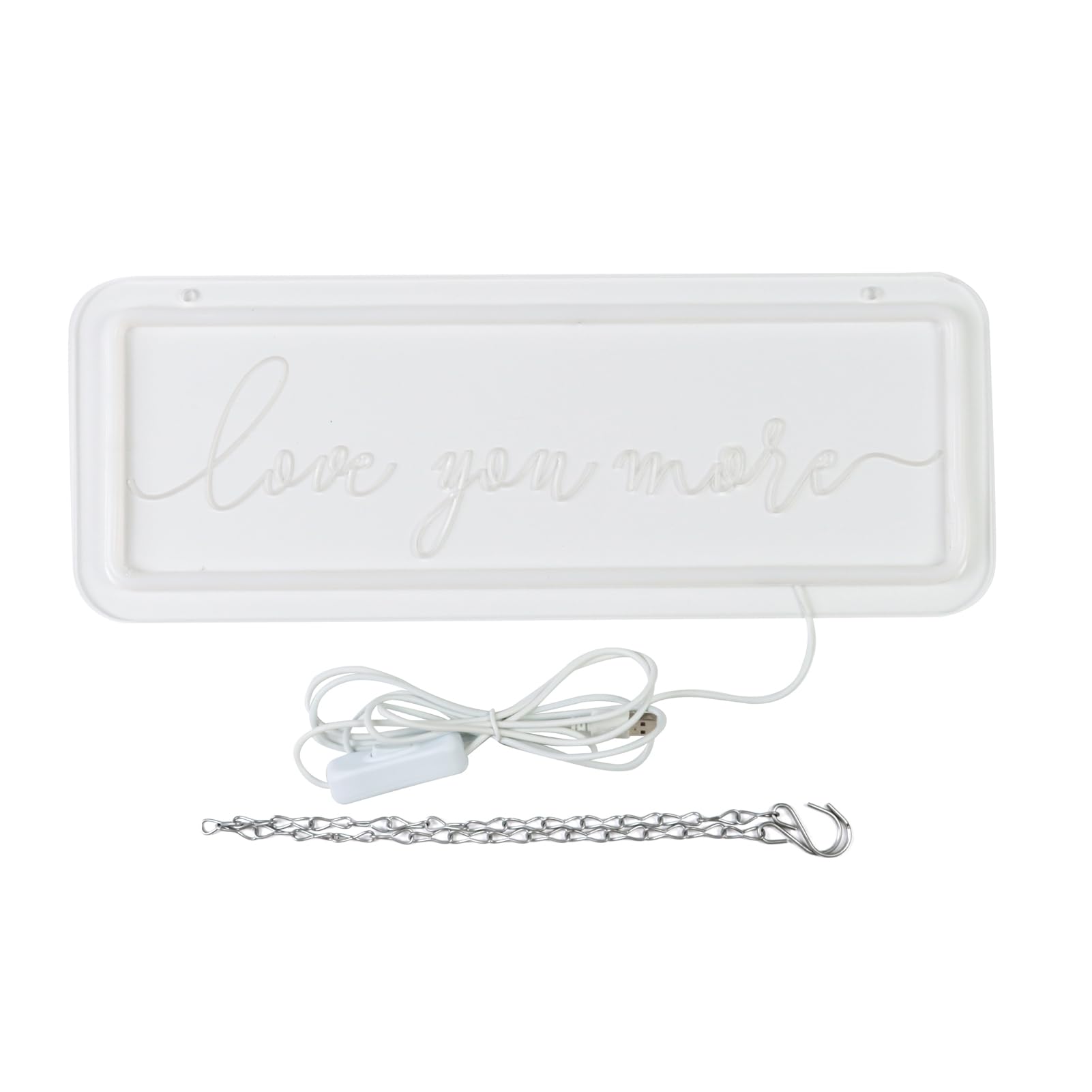 Qbanziou Love You More Neon Sign