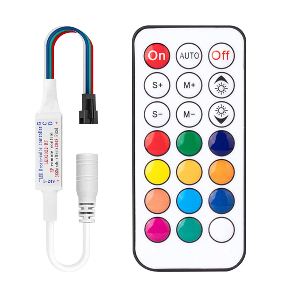 Meruido Mini Dc5-24V 14/21 Keys 2811 Remote Control Rf Controller For Ws2811 Ws2812B 2811 2812 Led Strip Light