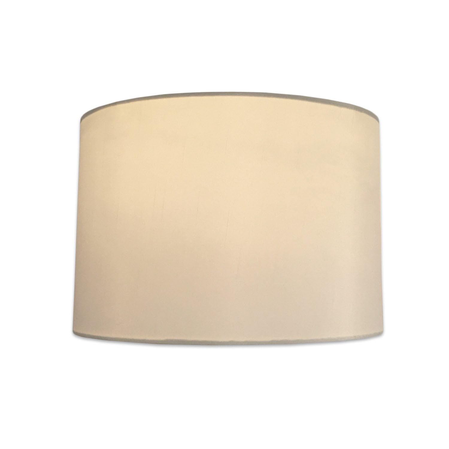 Royal Designs, Inc. Shallow Drum Lamp Shade, HB-610-18WH-2, 17 x 18 x 11.5, White, 2 Pack, Wood/Metal/C