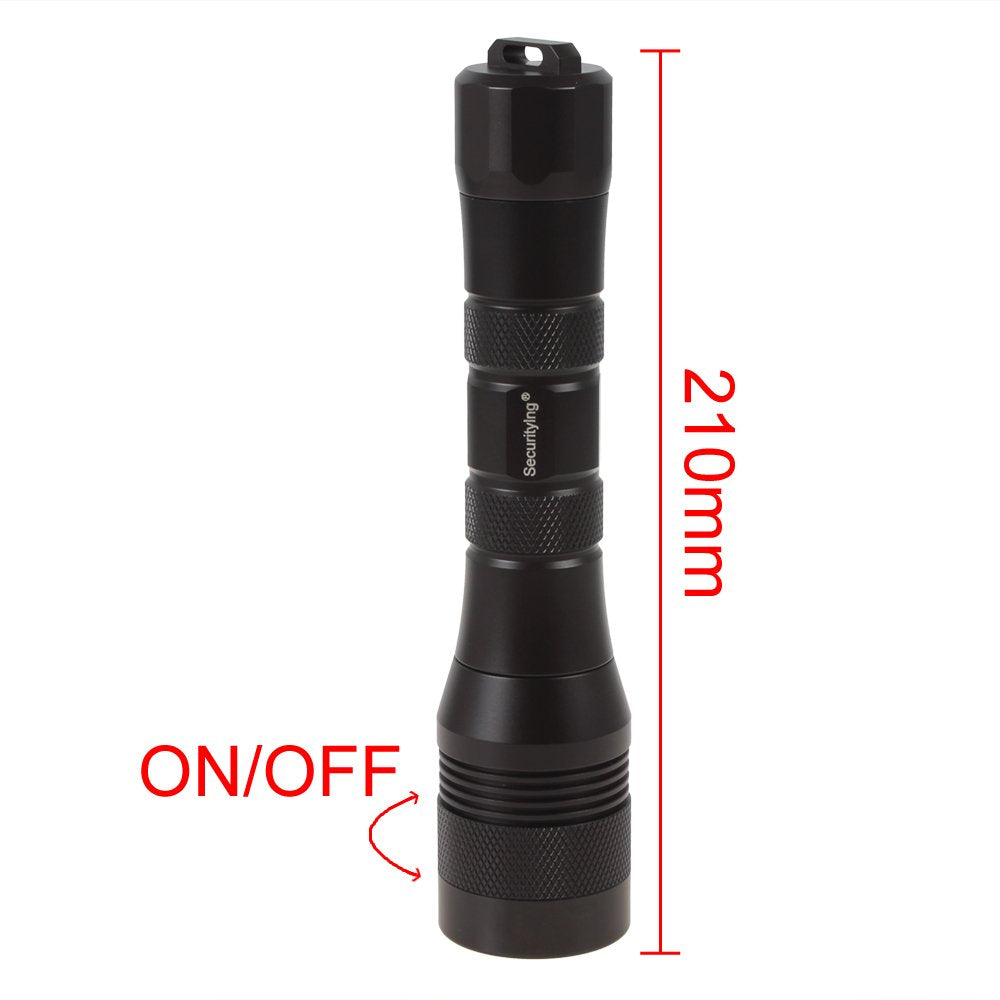 Securitying Waterproof 1000 Lumens Led Diving Flashlight Underwater 150M Super Bright Led Scuba Light, 9 Degrees Narrow-Angle Be