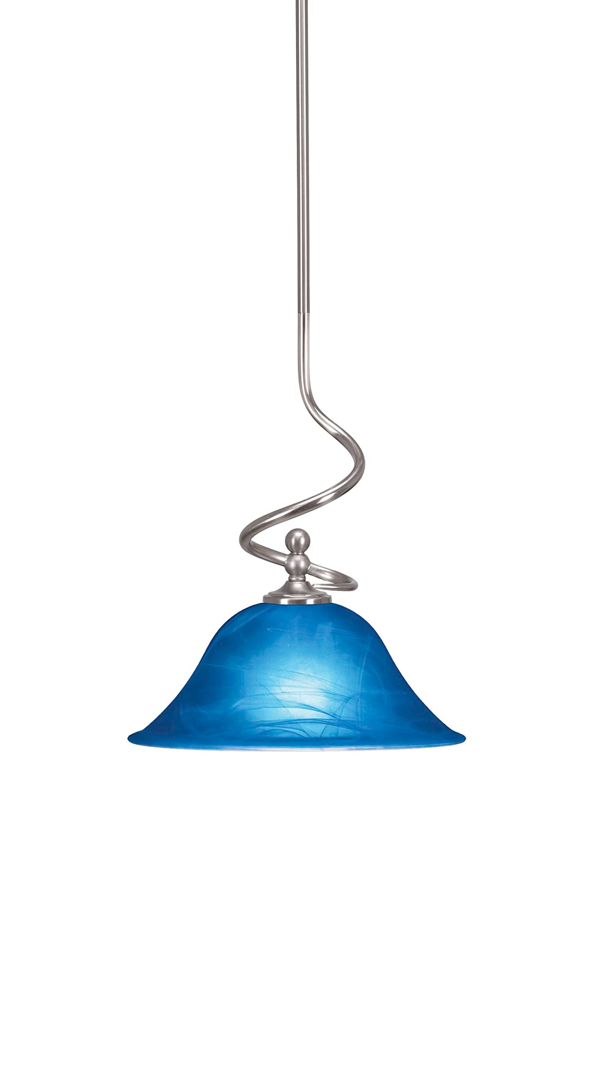 Capri 1 Light Mini Pendant in Brushed Nickel (901-BN-435)