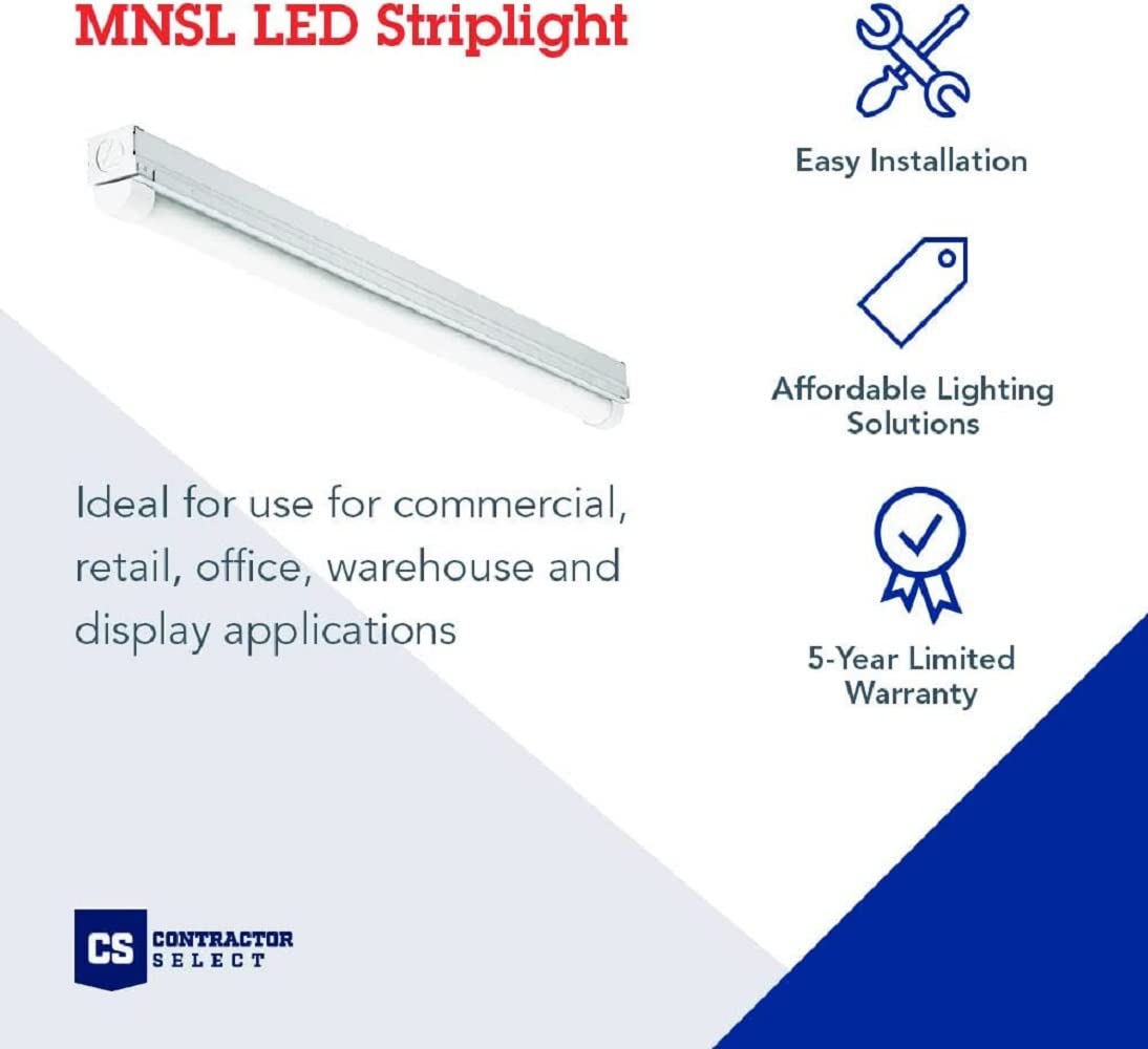 Lithonia Lighting LED Strip 2-Light 8-Foot Aluminum MNSL L96 40K 80CRI PLT98