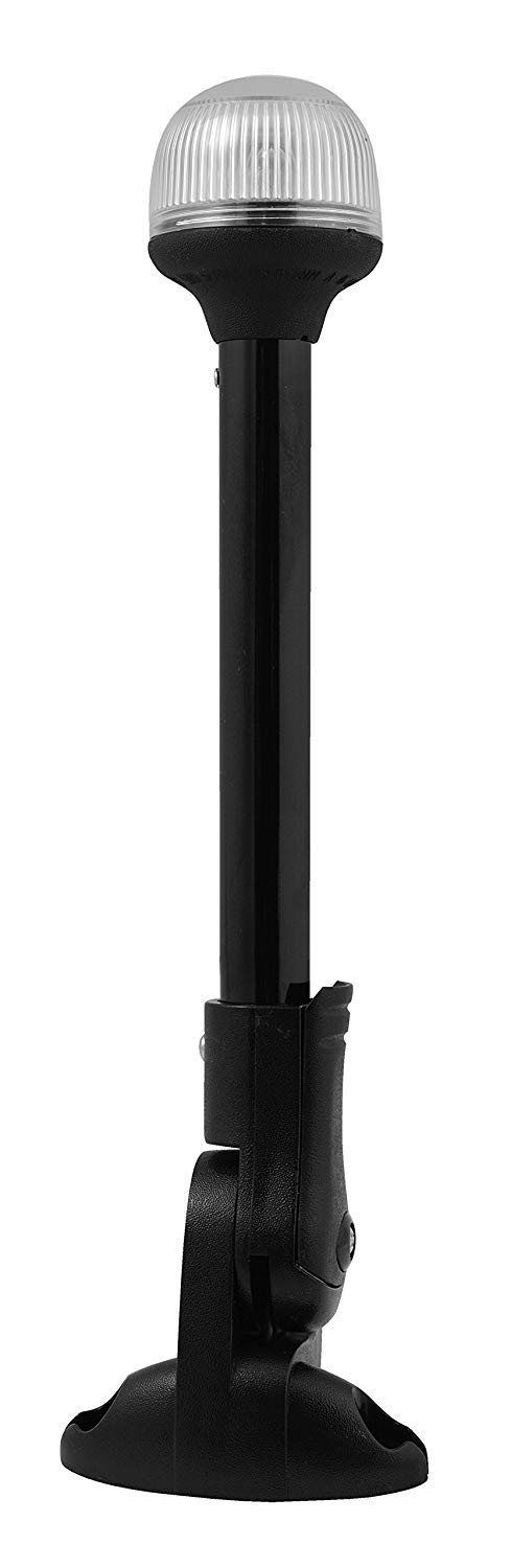 Attwood Folding All-Round Incandescent Pole Light 12” Model 5358-P12-7 Silver One Size