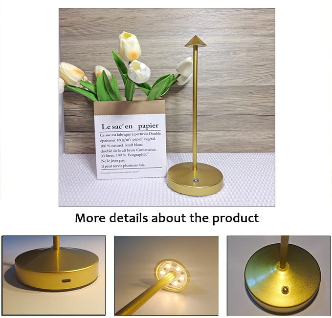 Eypid Cordless Table Lamps,Rechargeable Led Touch Bar Lamp,Portable Battery Operated Lamps,Dimmable Small Table Lamps,Minimalist