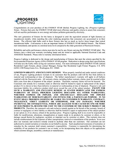 Progress Lighting 18in LED Flush Mount, Brushed Nickel, Alloy Steel, Model P350078-009-30