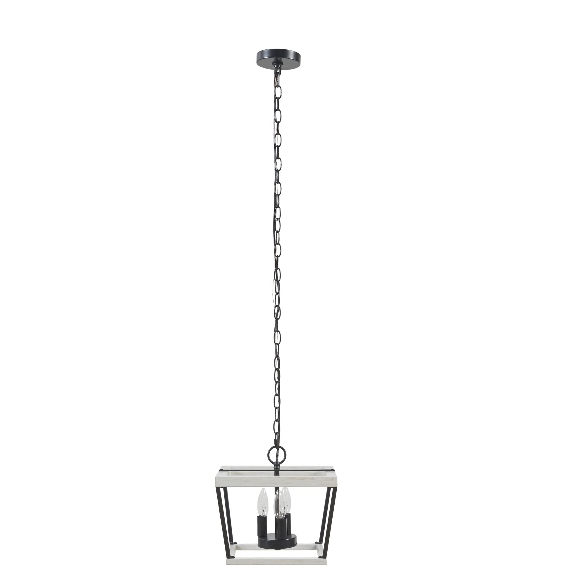 INK+IVY Adele Modern Pendant Light Fixtures for Kitchen Island, Adjustable 3 Bulb Hanging Ceiling Lamp with Black Metal and Whit