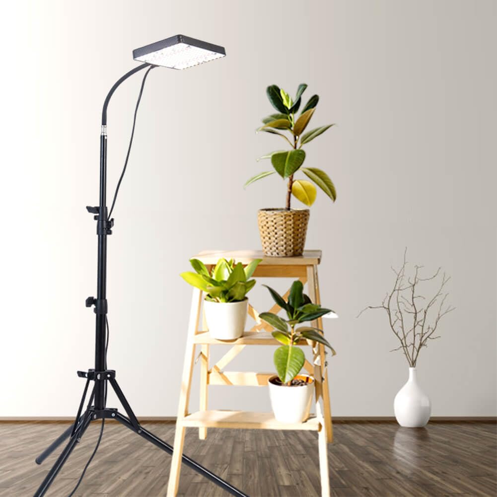 Grocruiser Tall Bonsai Tree Grow Light With Stand, 25 Watt Standing Plant Growing Lamps For Large Houseplants, Adjustable 12&quot;-48&quot; Tripod Stand Grow Light, Daisy Chain Function, On/Off Switch